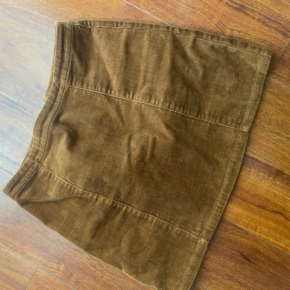 Brown Corduroy mini skirt